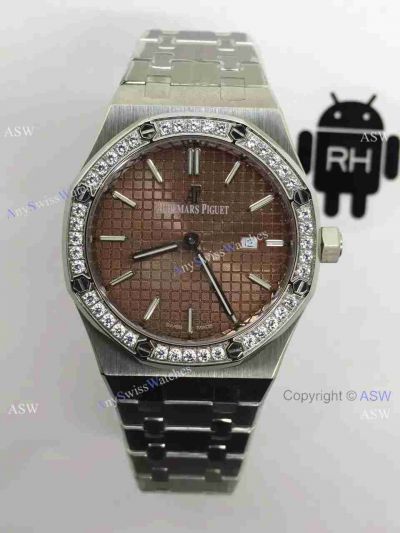 Fake Swiss Audemars Piguet Royal Oak Watch Diamond Bezel